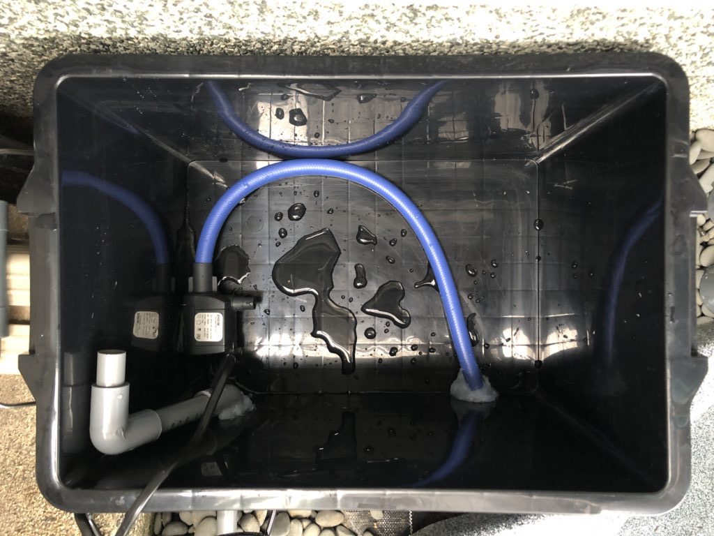 ひょうたん池のろ過槽を自作 Nature At Home